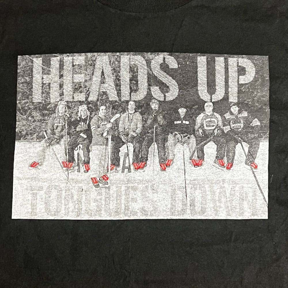Black Graphic Tee hockey T-shirt